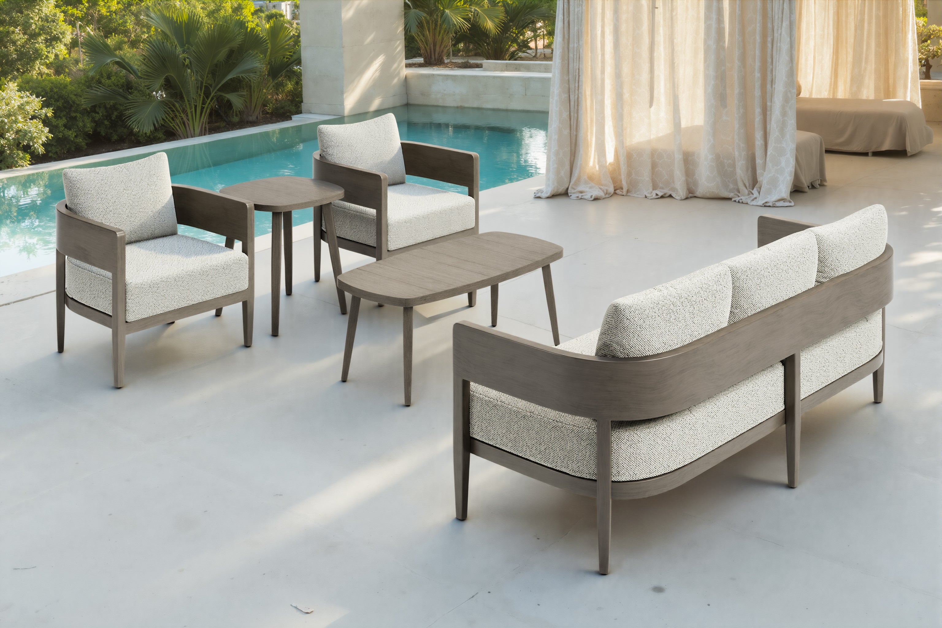 Zuo Foret Side Table Brown