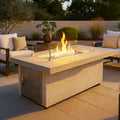 Cal Flame Phoenix RT501M outdoor gas fire pit in an outdoor setting