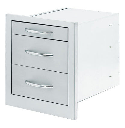 Cal Flame 3-Drawer Wide Storage — Cal Flame BBQ08866