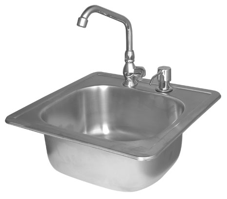 Cal Flame Stainless Steel Sink with Faucet and Soap Dispenser — Cal Flame BBQ11963