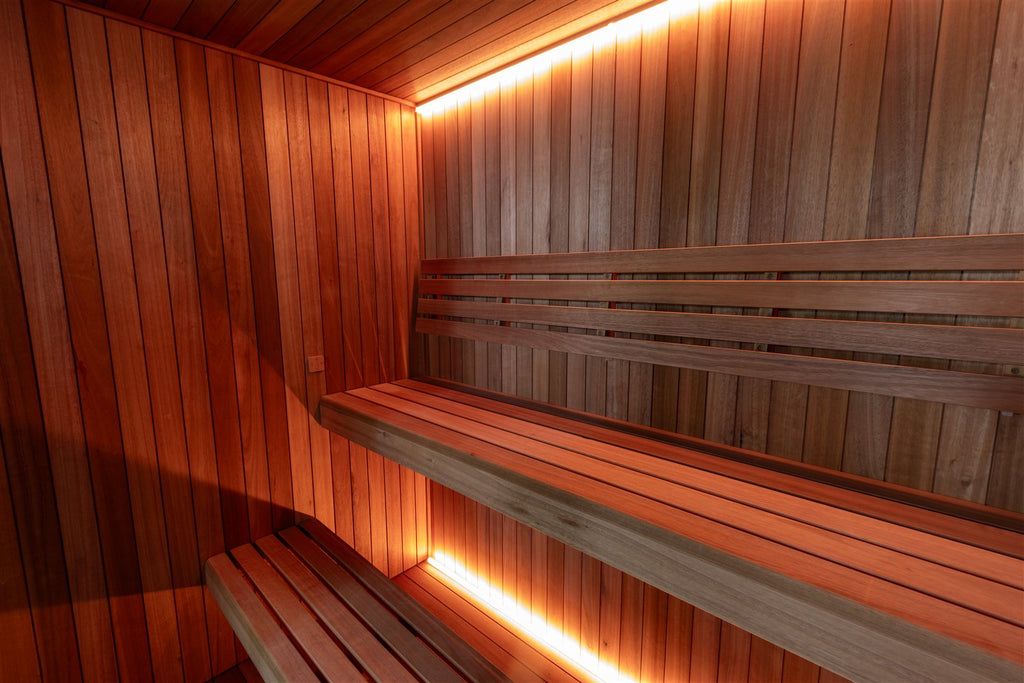 Leisurecraft CT Element Studio two-tier bench interior