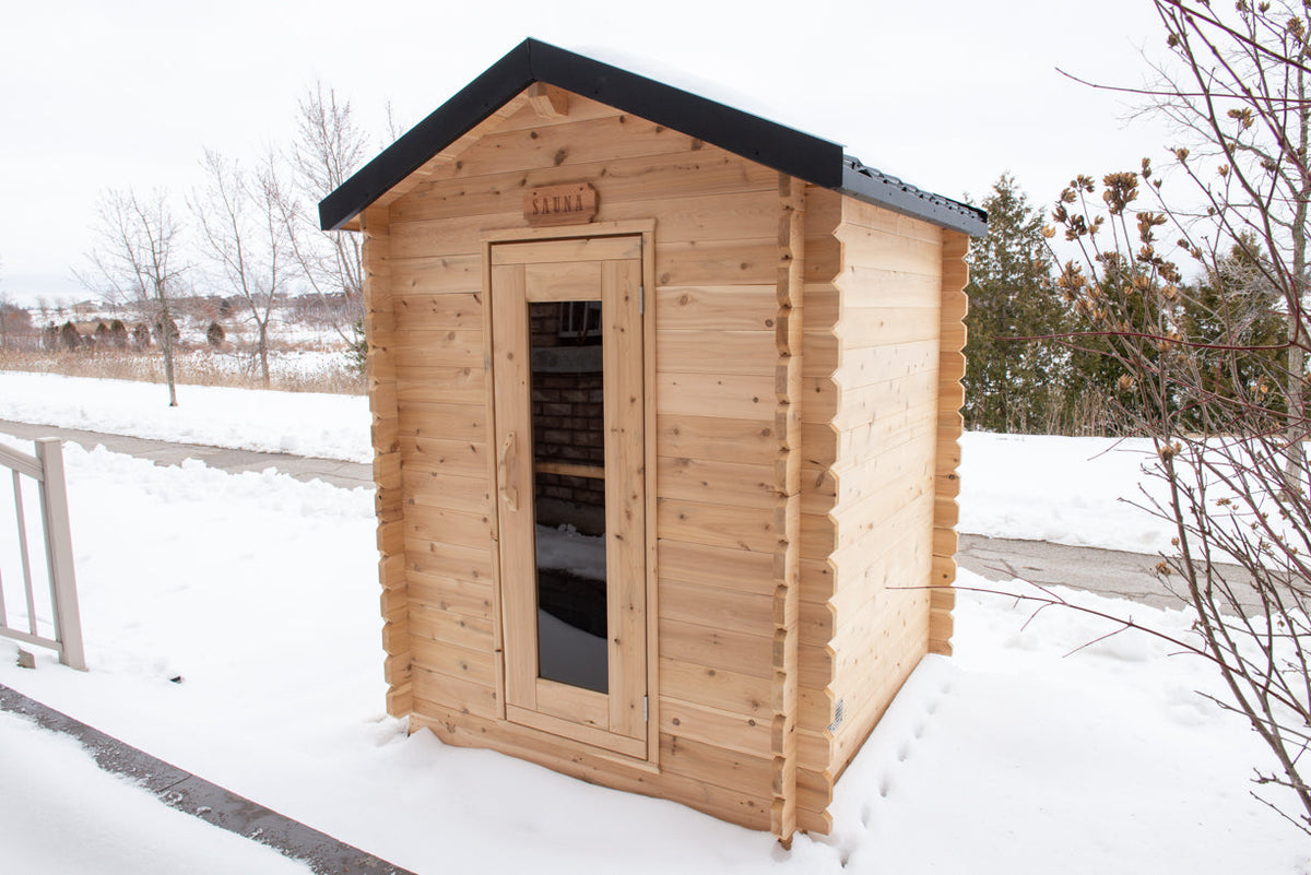 Leisurecraft CT Granby cabin sauna interior