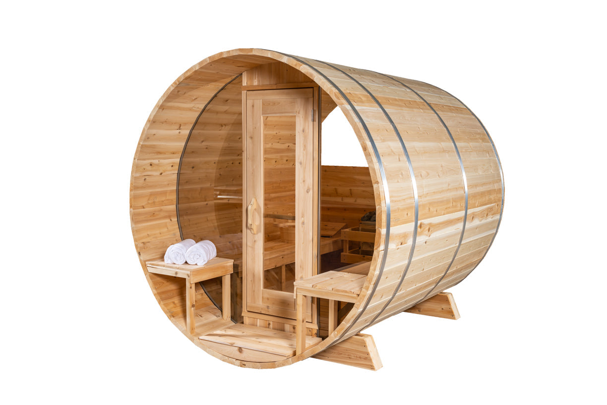 Leisurecraft CT Serenity MP barrel sauna exterior