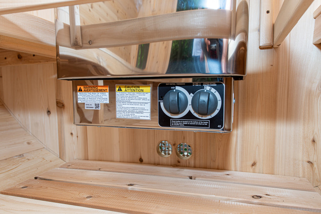 Leisurecraft CT Tranquility barrel sauna interior