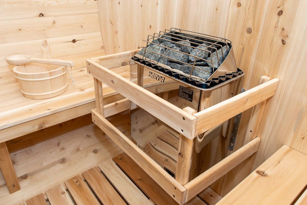 Leisurecraft CT Tranquility barrel sauna detail