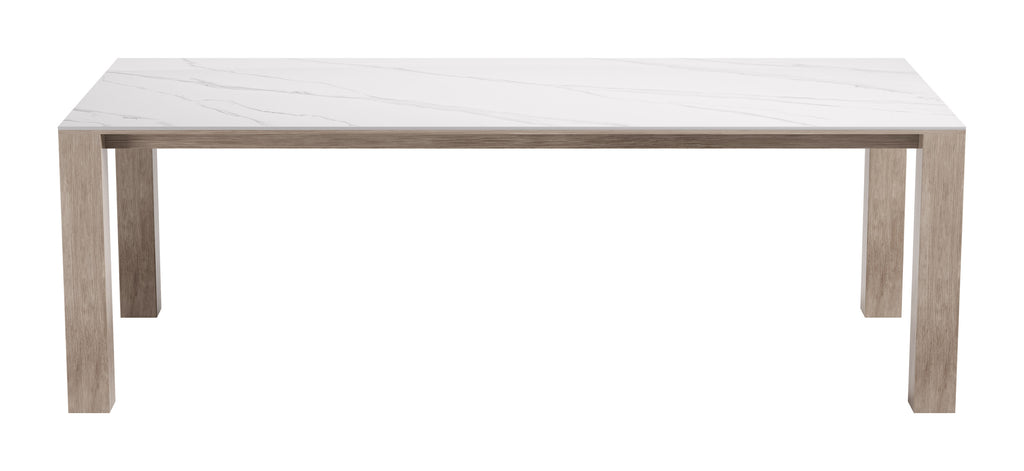 Zuo Leilani Rectangular Dining Table White
