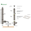 Leisurecraft side and back wall sauna chimney kit