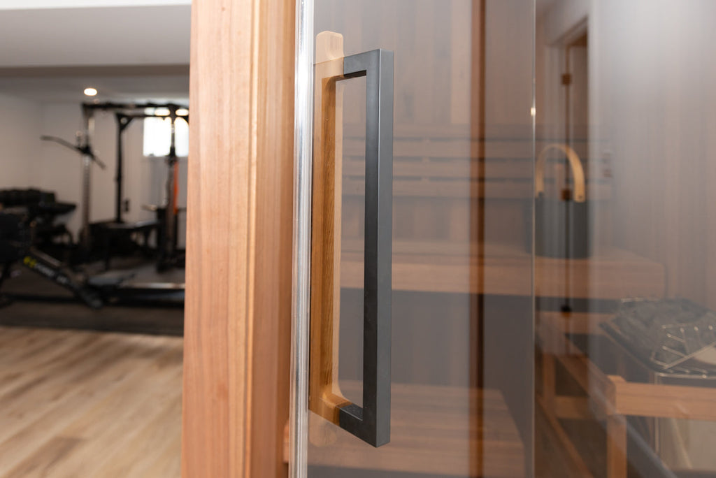 Leisurecraft CT Element Nook glass door handle detail