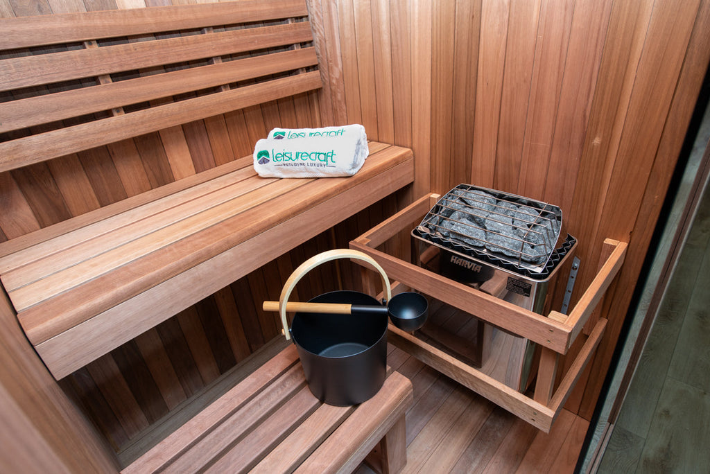 Leisurecraft CT Element Nook sauna interior
