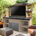 Cal Flame ODC-2 Crystal outdoor entertainment center