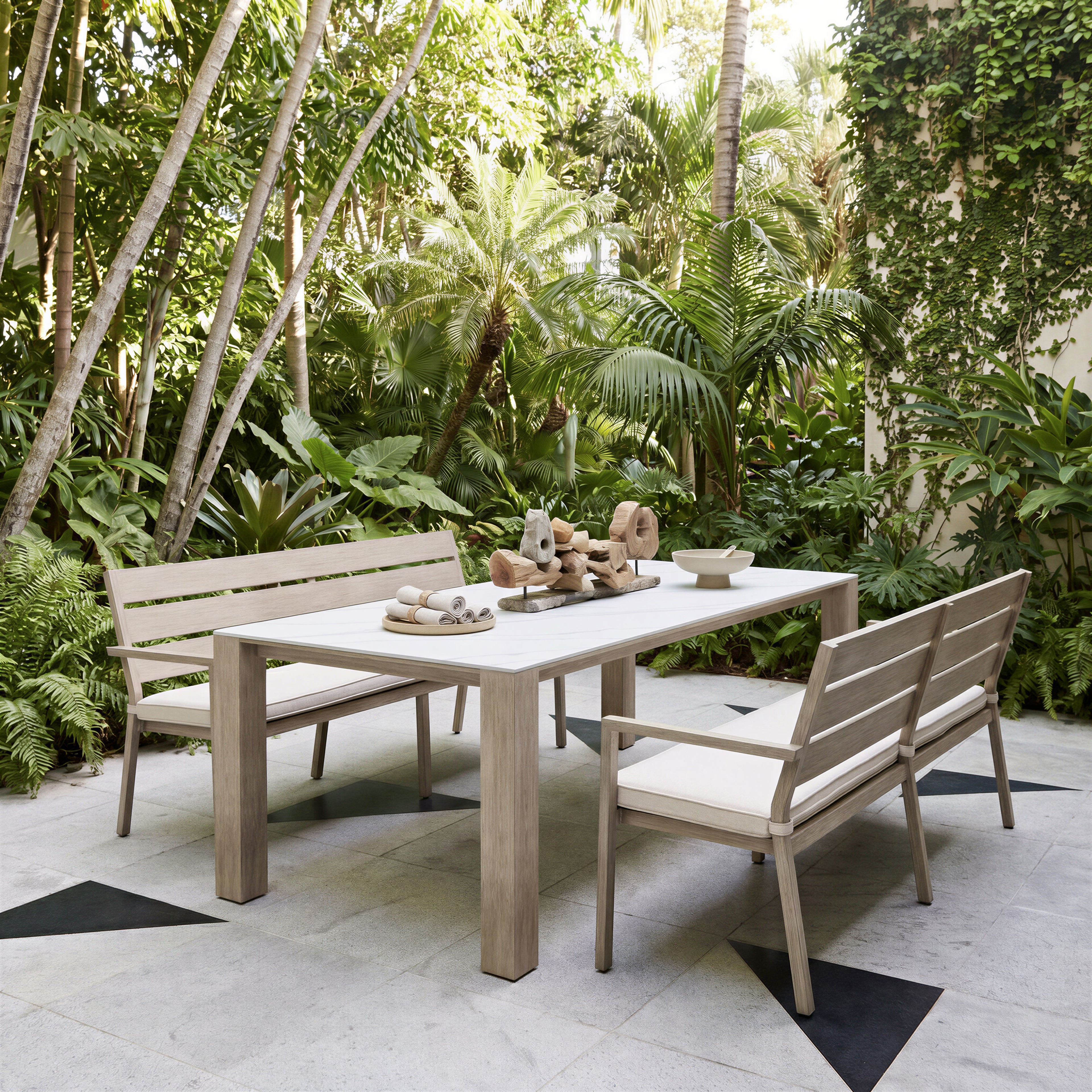 Zuo Leilani Rectangular Dining Table White