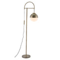 Zuo Waterloo Floor Lamp – White & Bronze