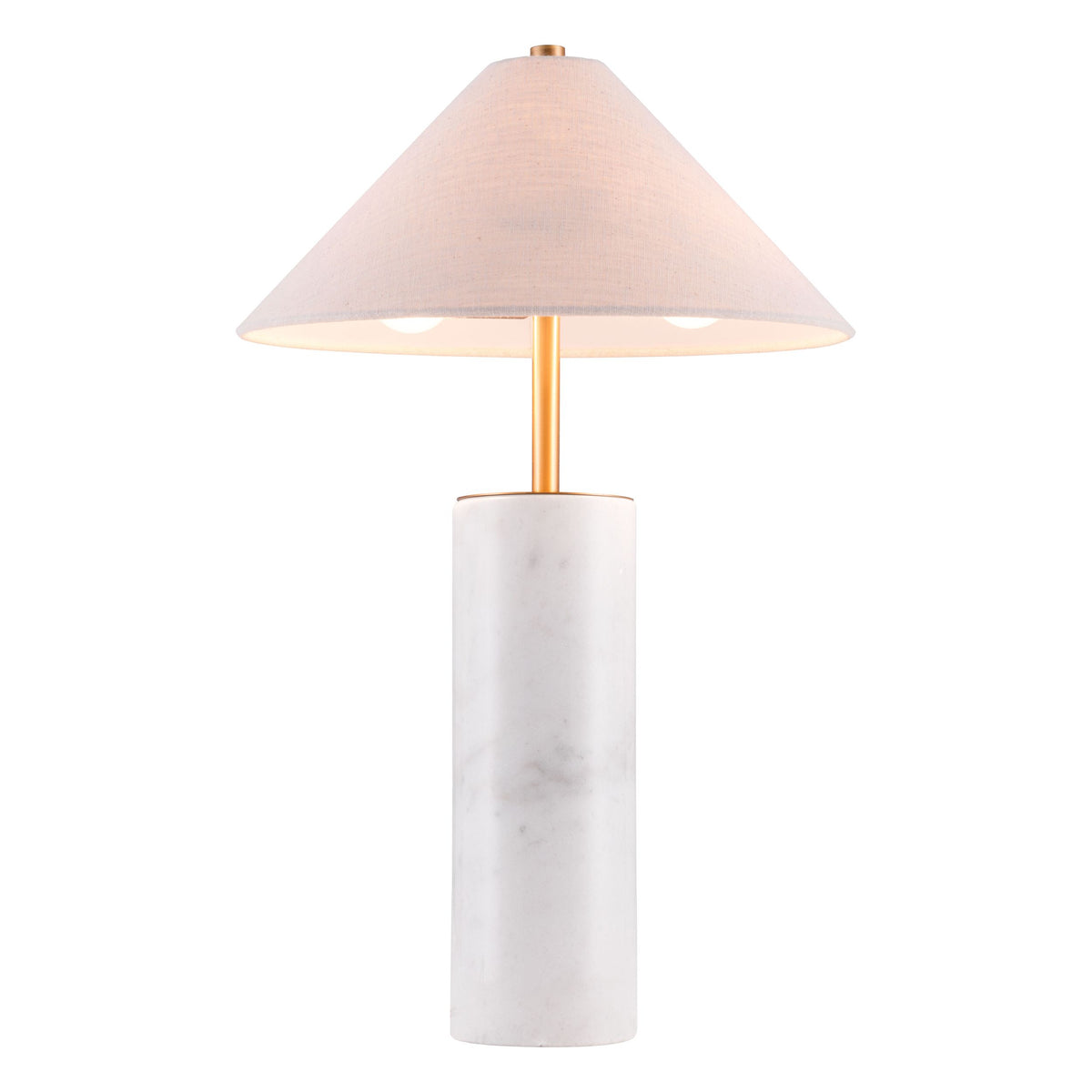 Zuo Ciara Table Lamp – Beige & White