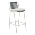 Zuo Luft Barstool – White & Green