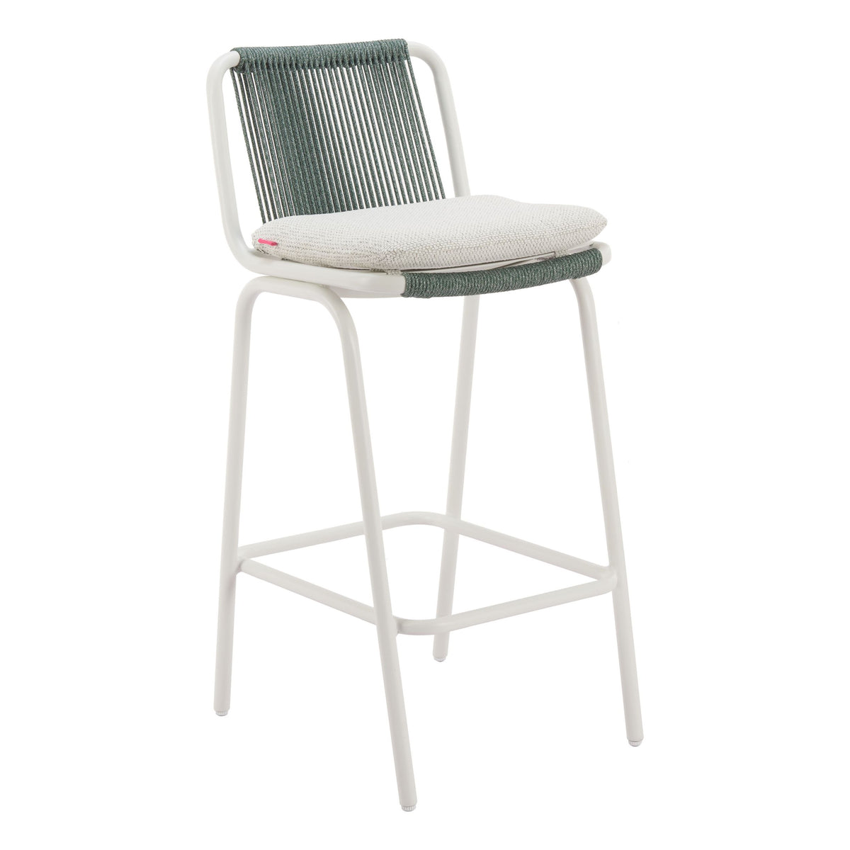 Zuo Luft Barstool – White & Green